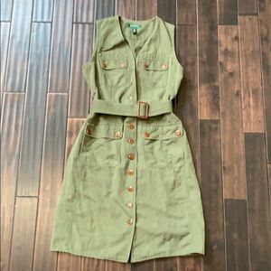 Ralph Lauren dress - knee length, olive green